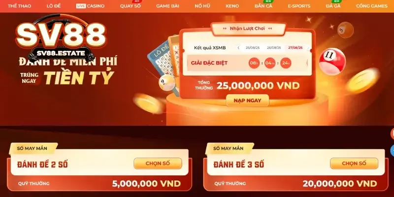 Cập nhật các tính năng thu hút khách hàng của thương hiệu SV88